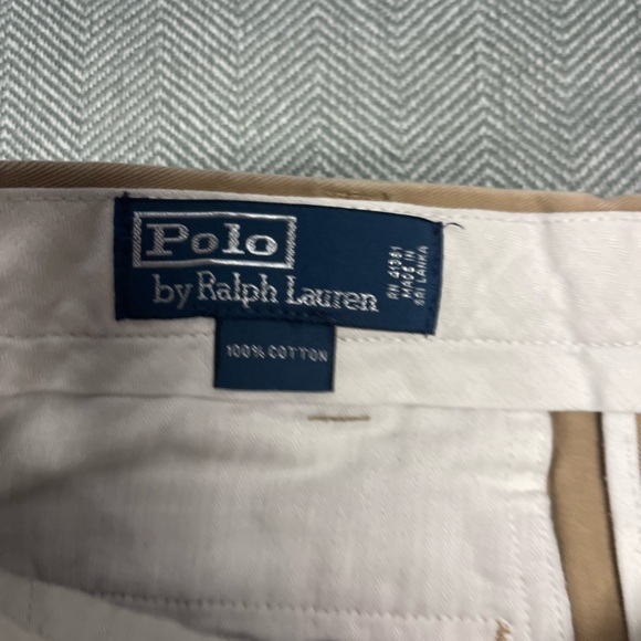 Ralph Lauren Polo 100% Cotton Khaki Chino Shorts‎ Size 34 - Picture 2 of 6